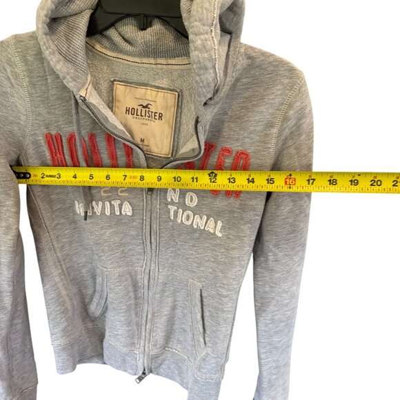 Hollister 22nd Invitational Hoodie Pullover Black Logo Sweatshirt Size M Y2K - Picture 7 of 9
